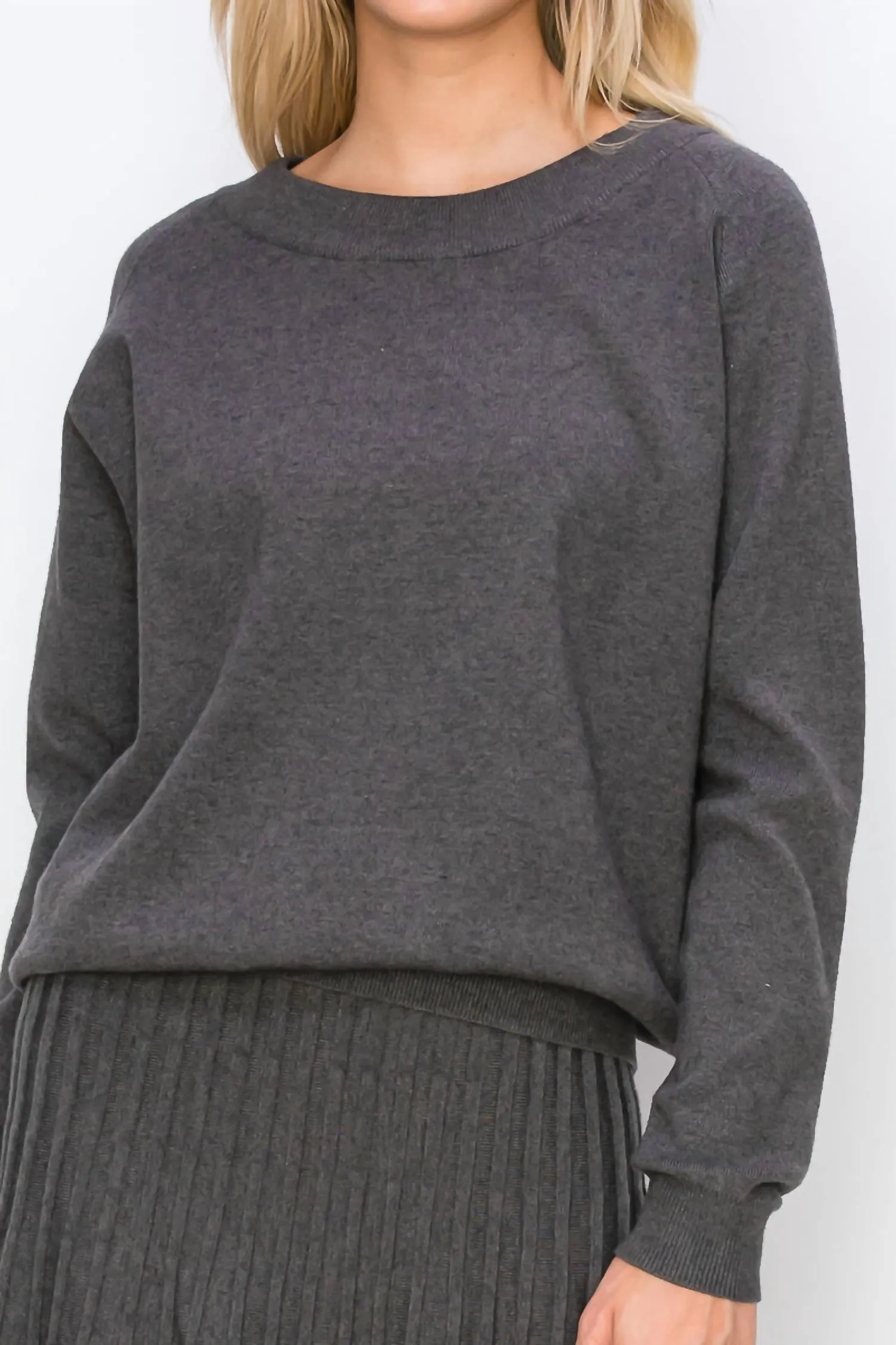 Sandy Sweater In Charcoal