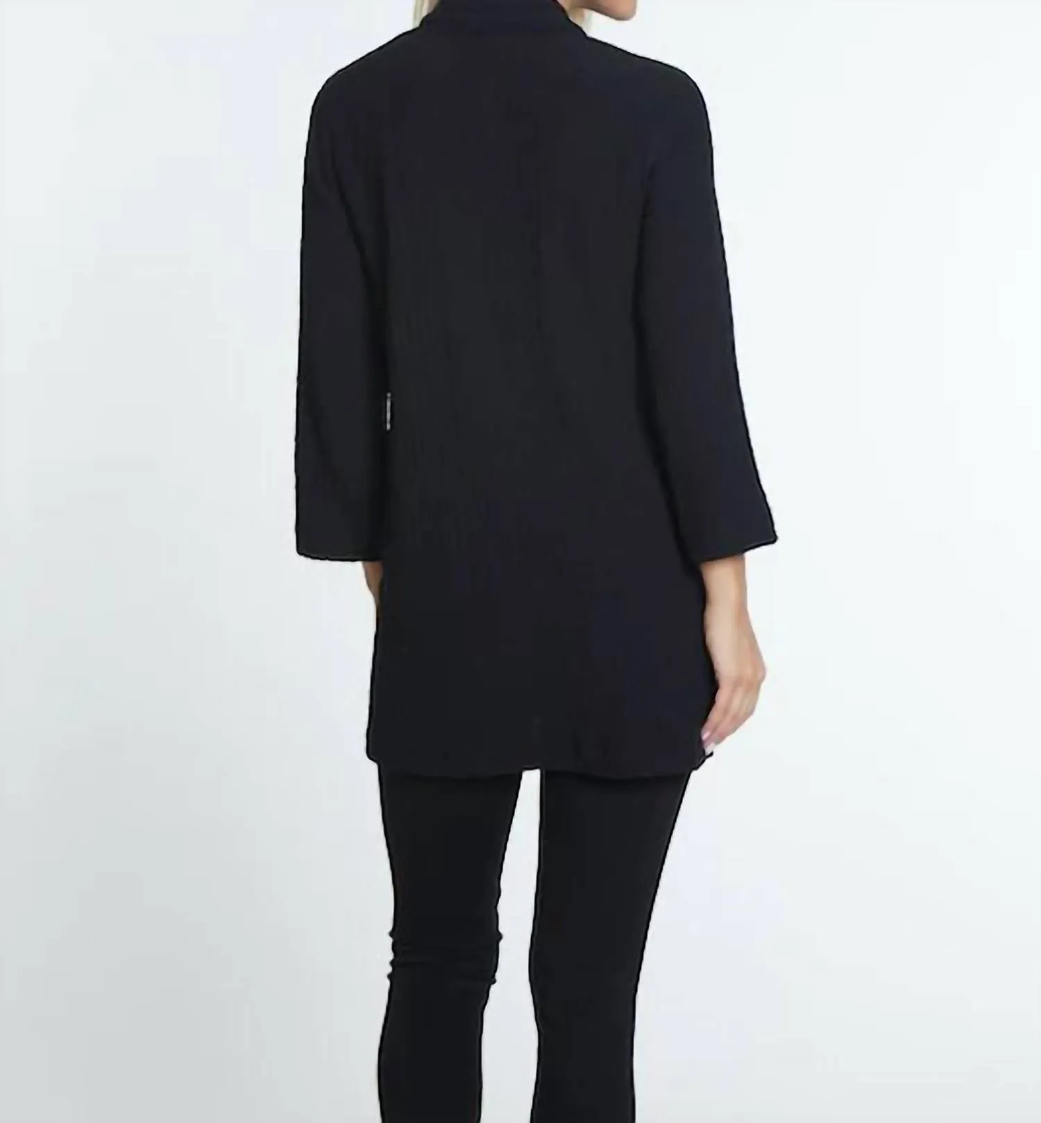 Set-In Kimono In Black