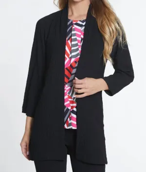 Set-In Kimono In Black