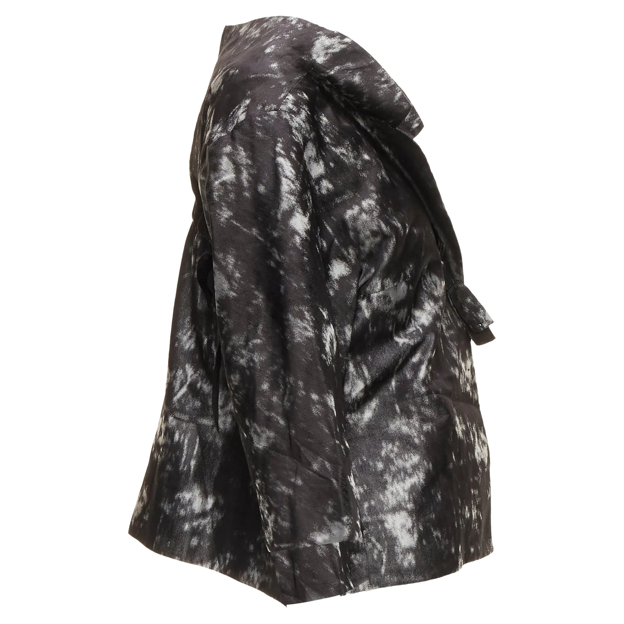 Shiatzy Chen silk bow detail round cut cocoon jacket