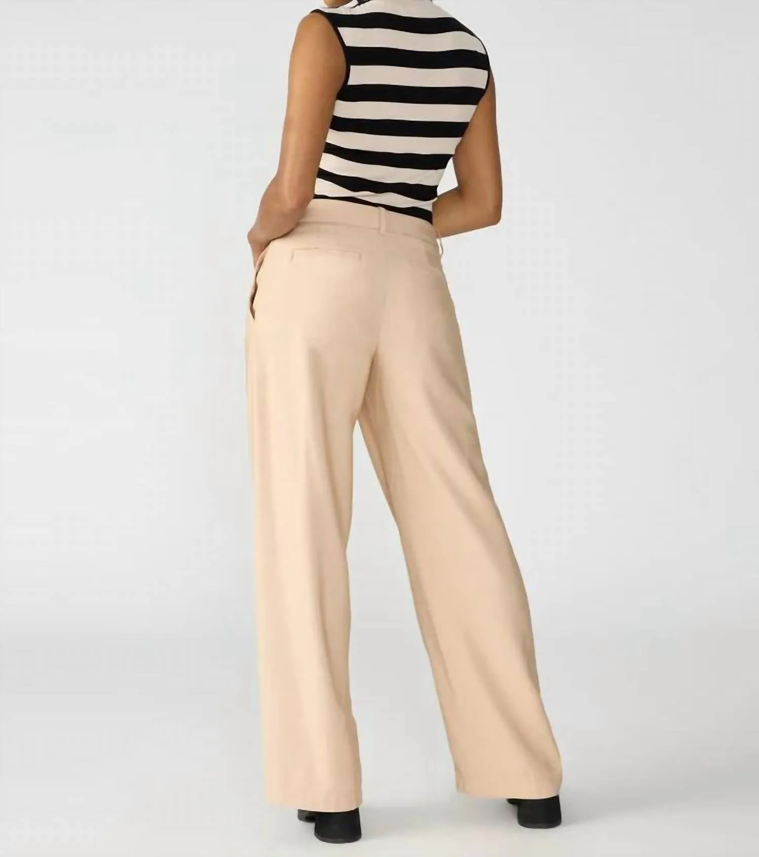Slouchy Gab Trouser In Roasted Cappuccino