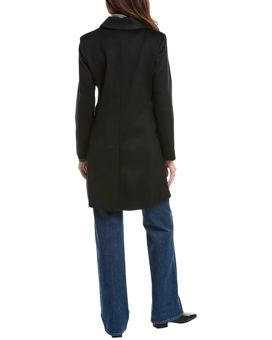 sofiacashmere Modern Luxe Wool & Cashmere-Blend Coat