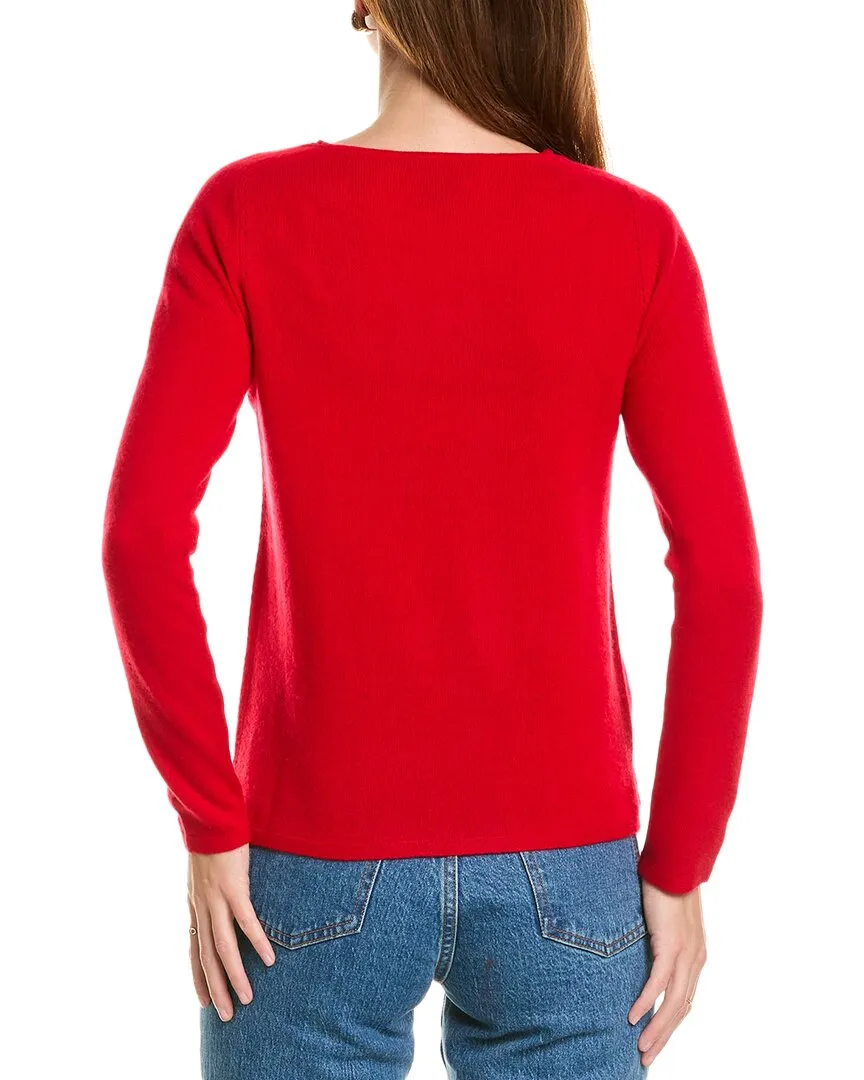 sofiacashmere Relaxed Crewneck Cashmere Sweater