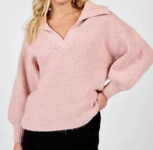 Special Times Sweater In Rose Pink