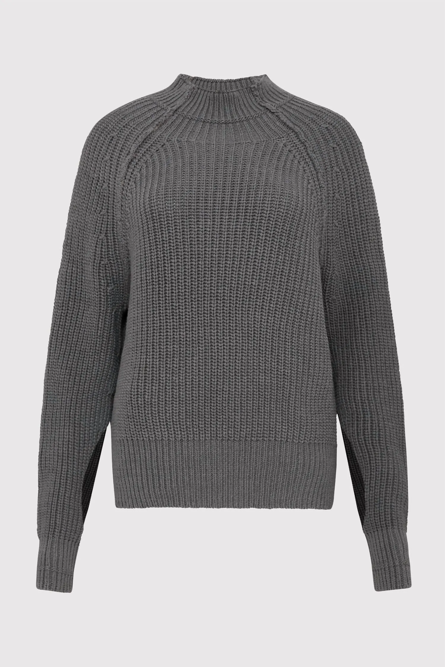 Split Sleeve Jumper Sweater In Smoke