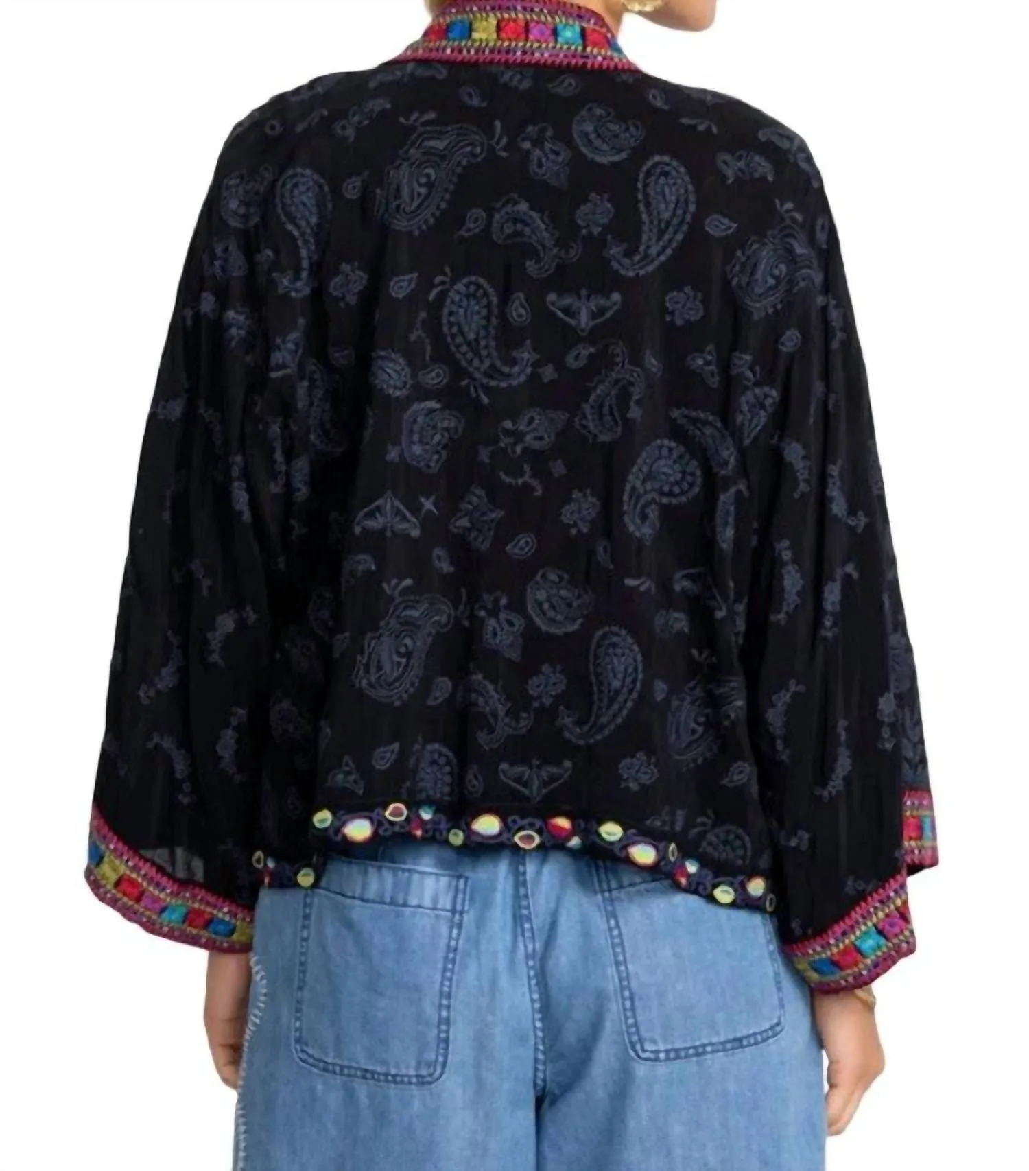 Star Danica Kimono In Black
