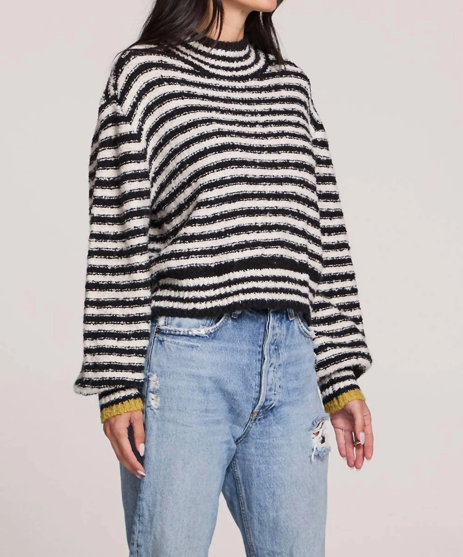 Stormie Sweater In Black/white