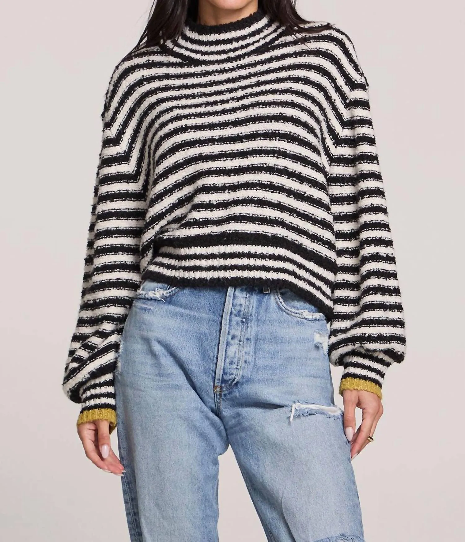 Stormie Sweater In Black/white