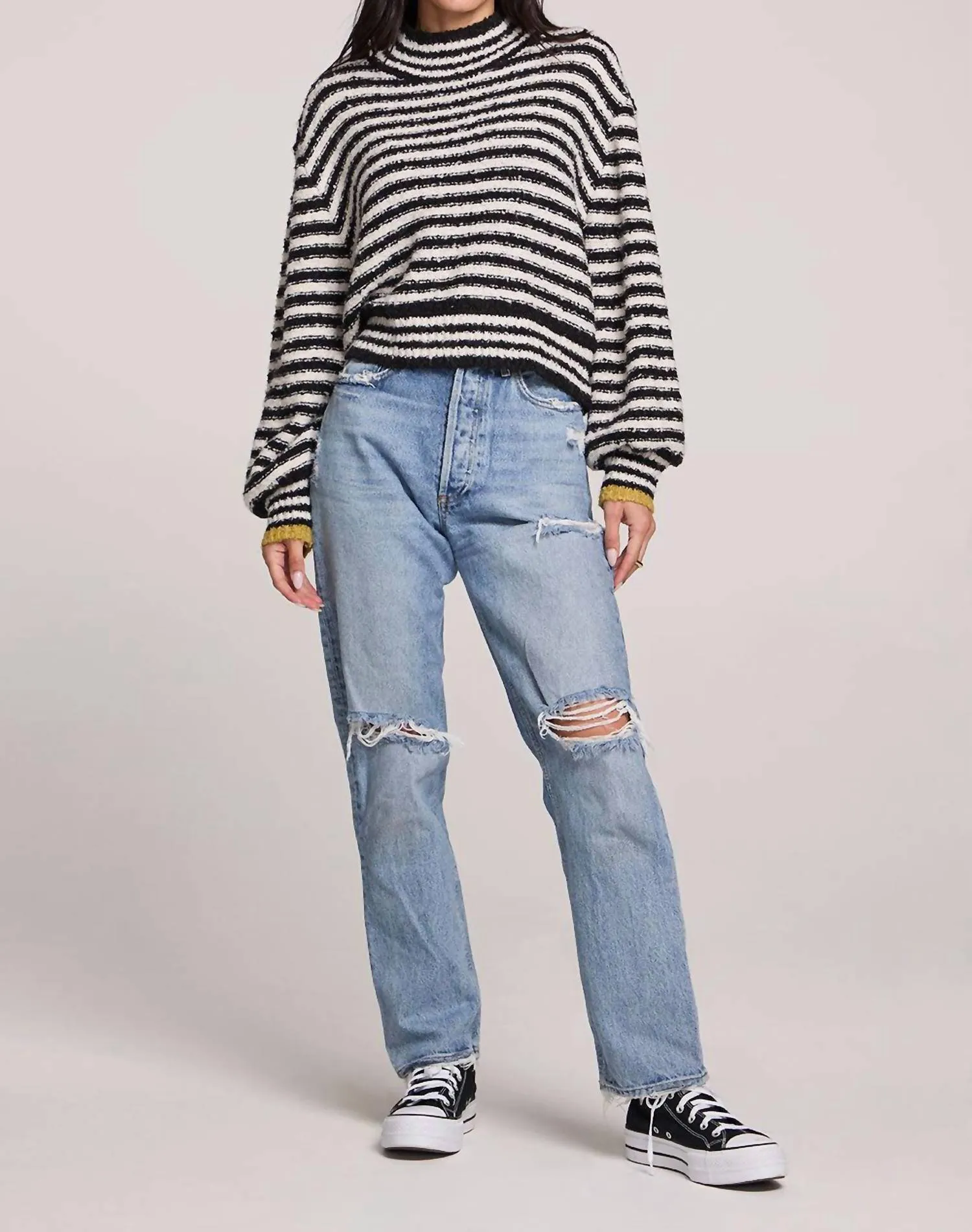 Stormie Sweater In Black/white