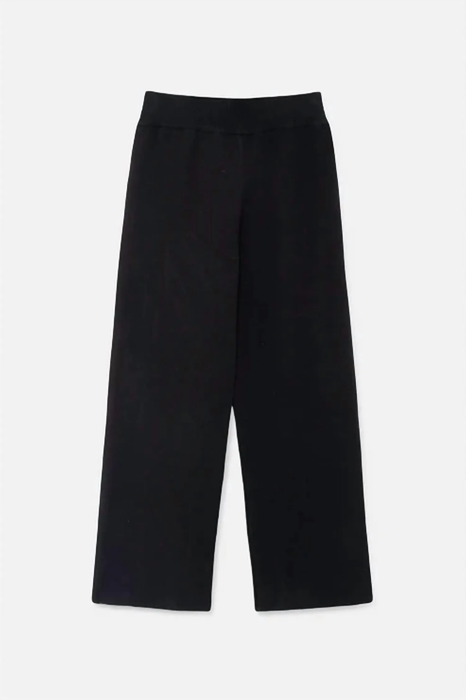 Straight Leg Pants In Black