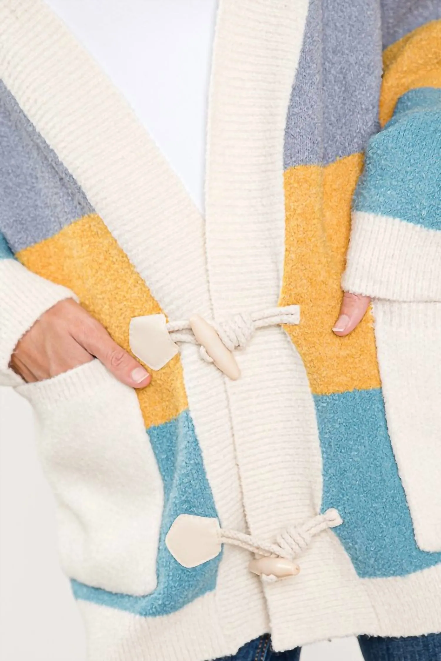Stripe It While It's Hot Sweater In Multi