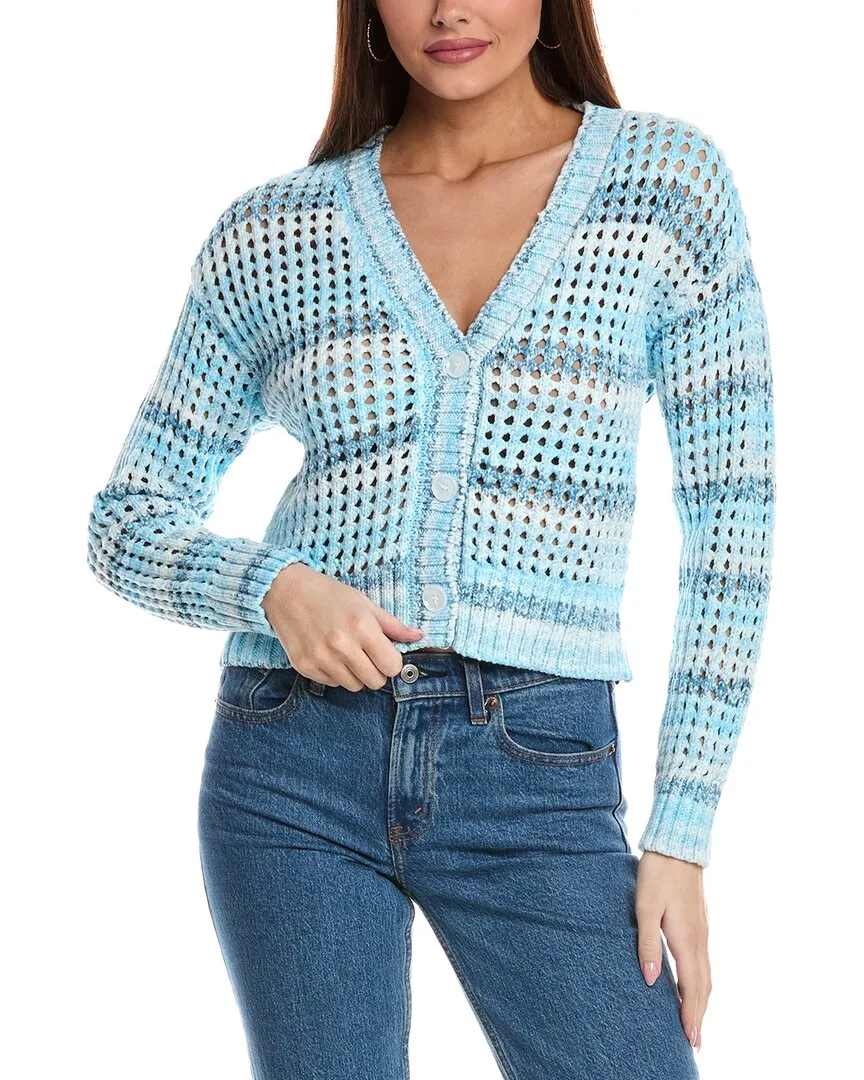 SUNDRY Boxy Crochet Cardigan