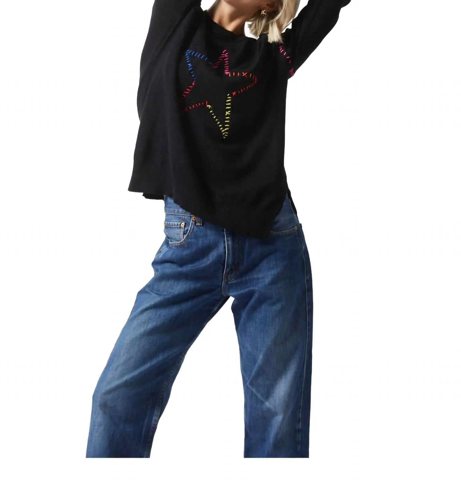 Super Star Sweater In Black