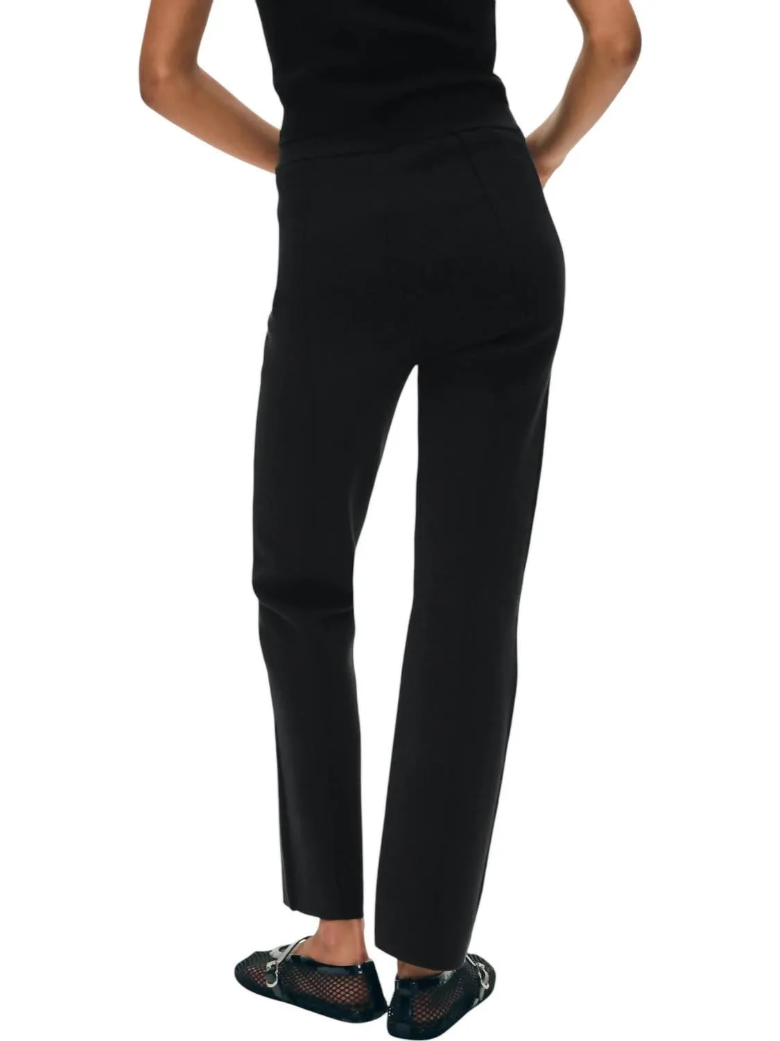 Superfine Organic Cotton Pants In Black