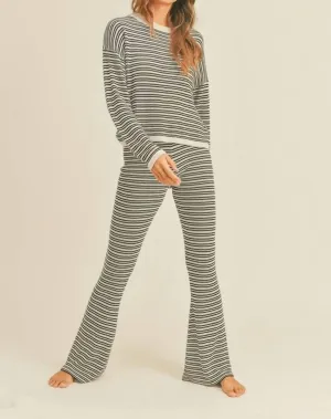 Sweater Knitted Pants In Black/white