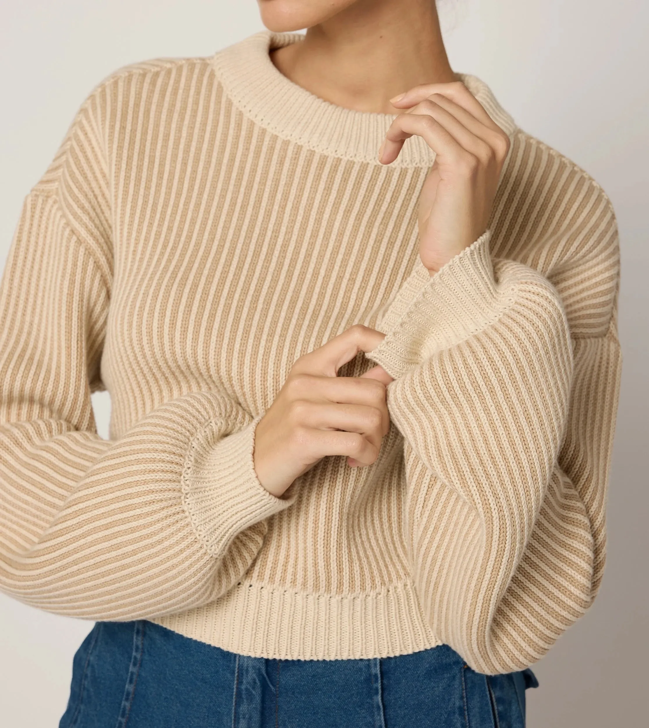 Sydney Sweater | Ivory & Oatmeal