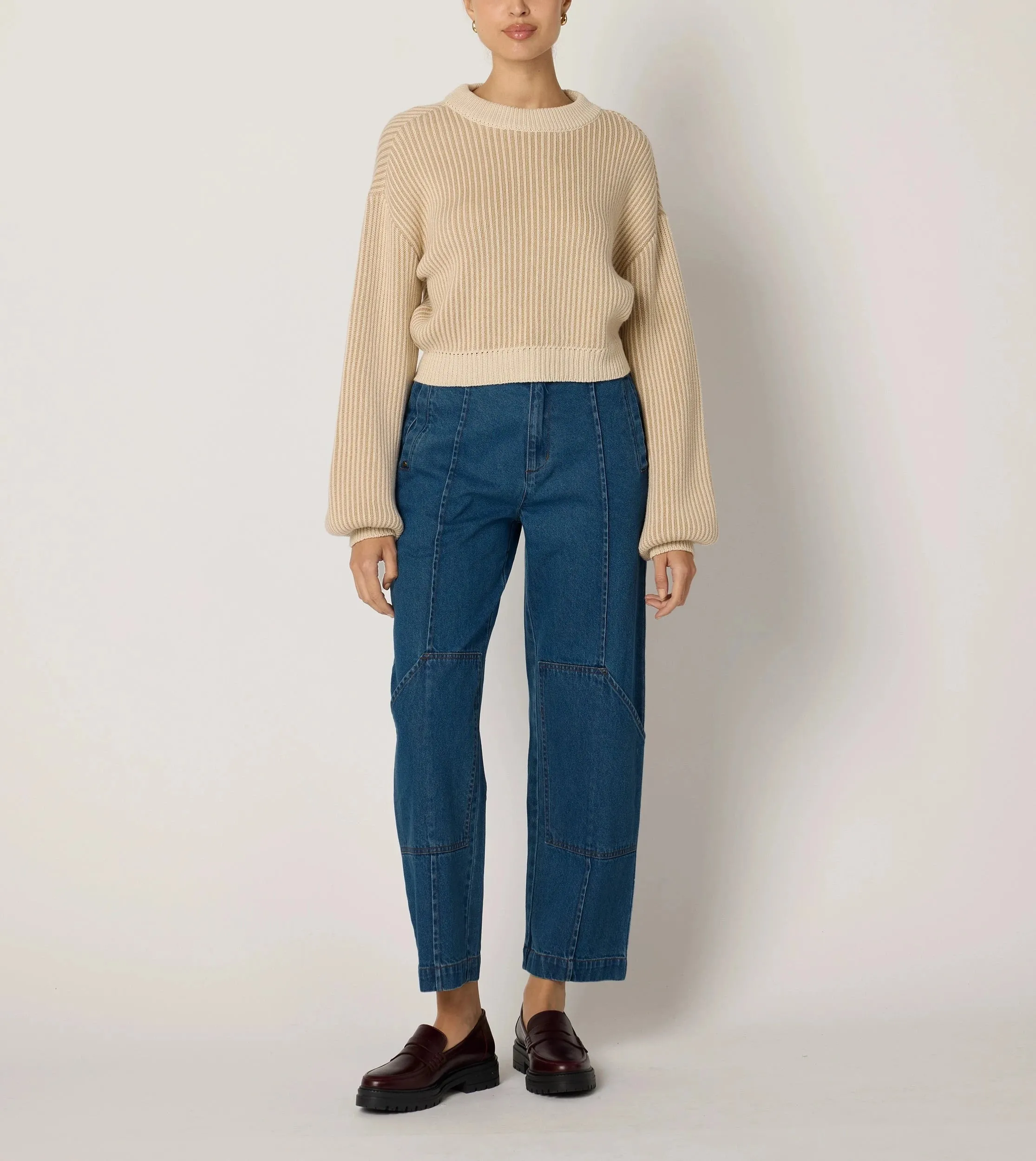 Sydney Sweater | Ivory & Oatmeal