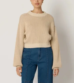 Sydney Sweater | Ivory & Oatmeal