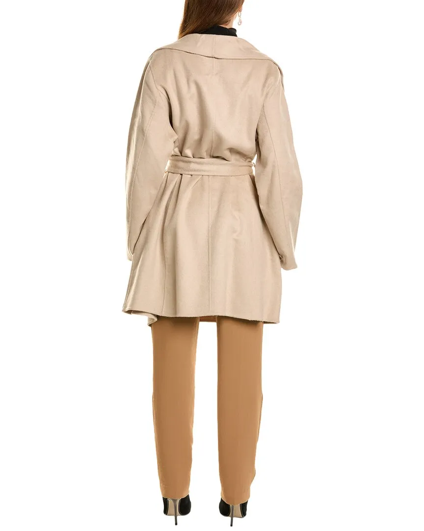 Tahari Ella Wool-Blend Wrap Coat