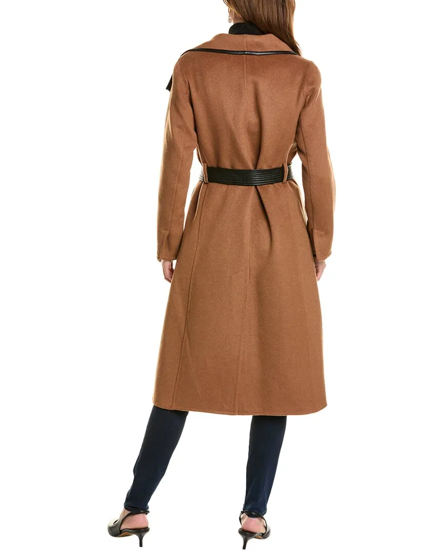 Tahari Juliette Wool-Blend Wrap Coat