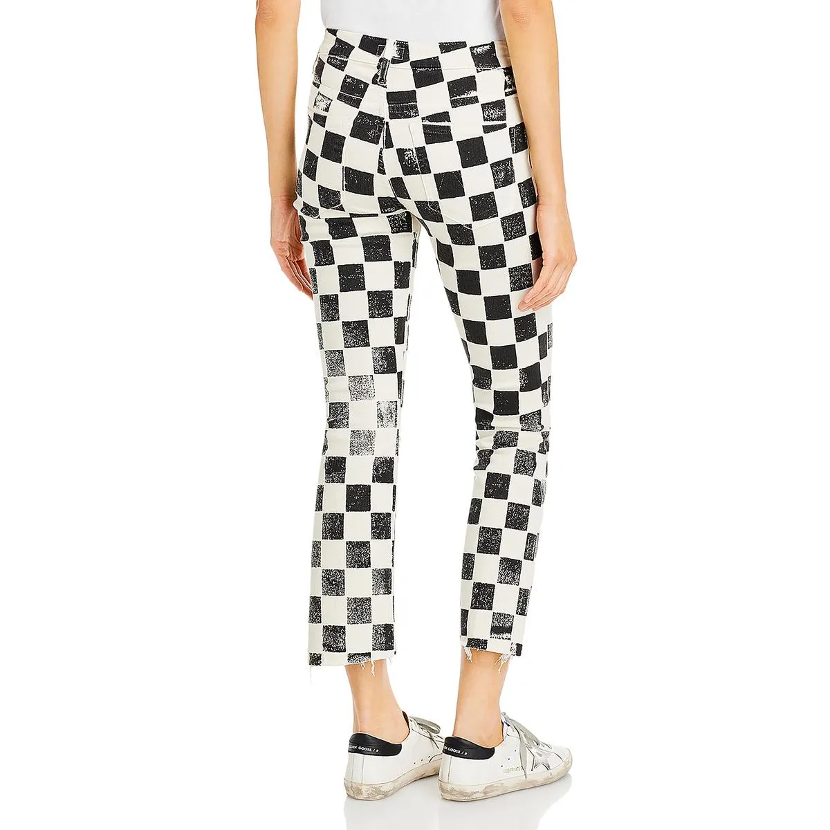 The Insider Womens Frayed Hem Denim Cropped Pants