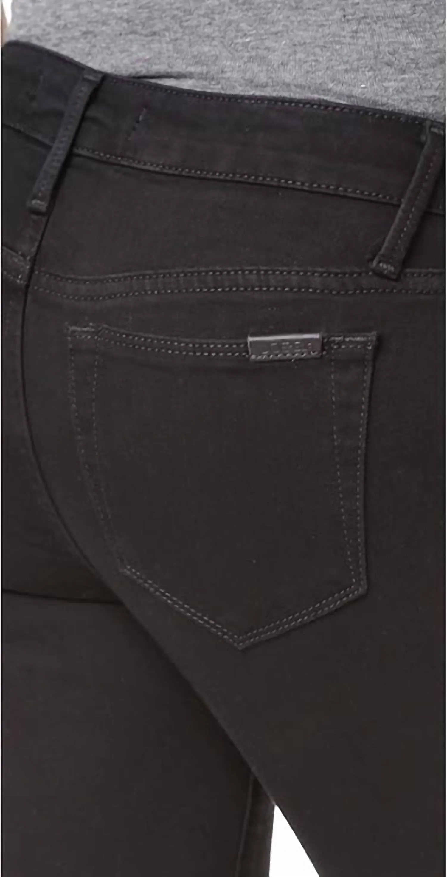 The Vixen Sassy Straight Ankle Stretch Denim Skinny Jeans In Reagan Black