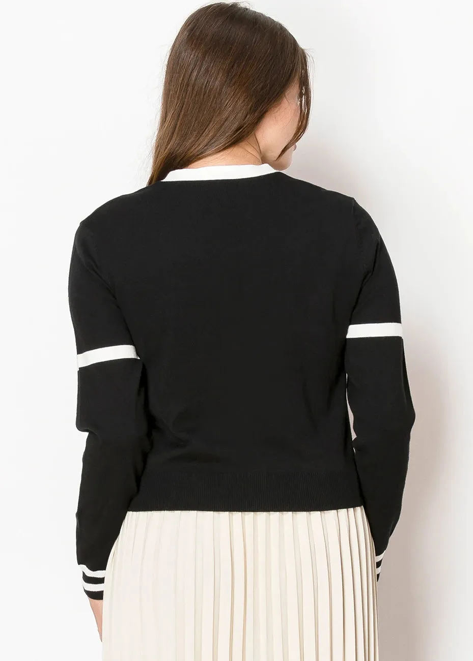 Timeless Contrast Cardigan
