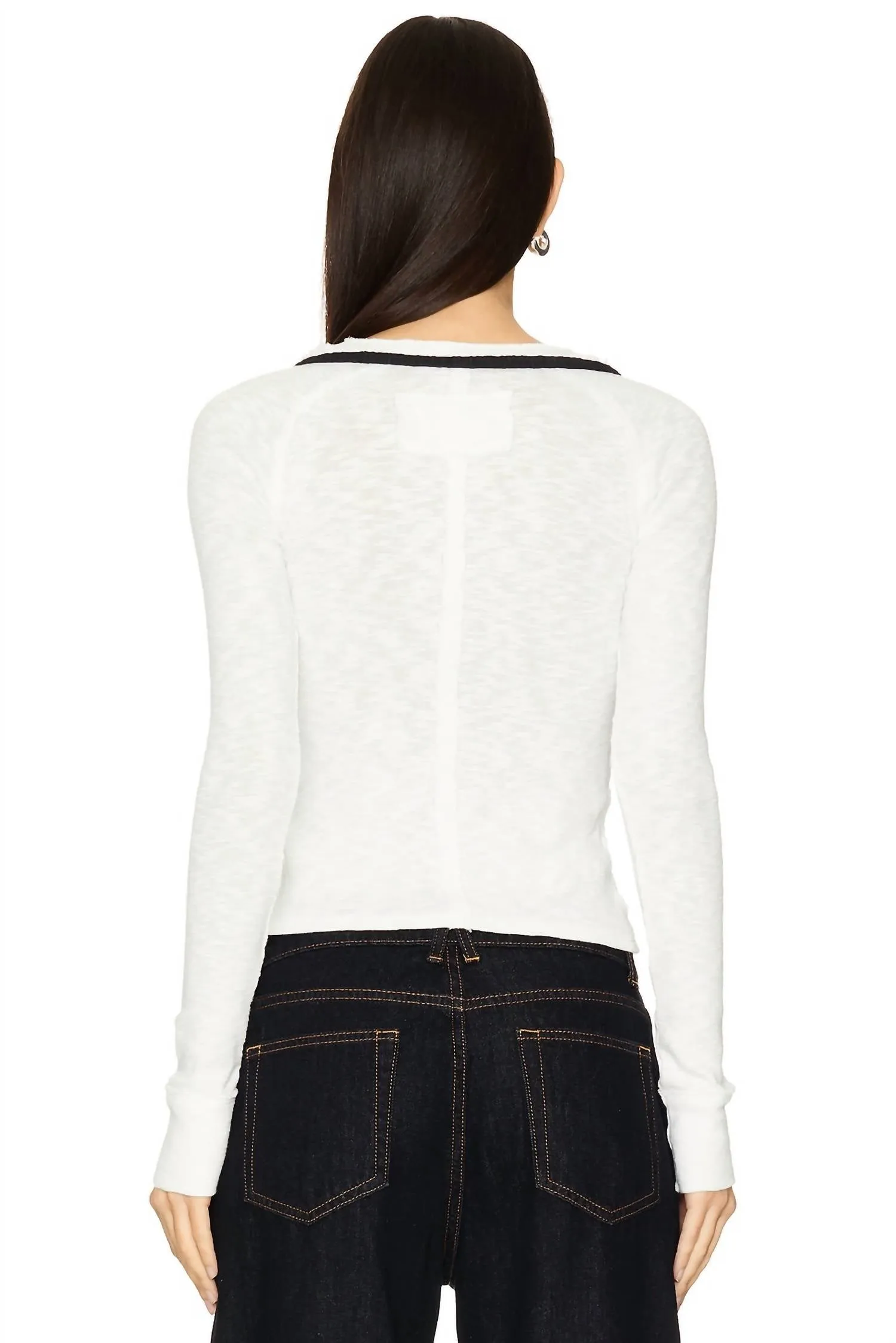 Tipton Cardigan In Ivory Combo