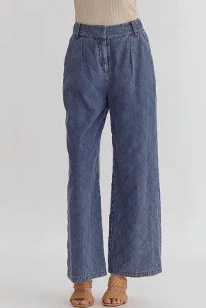 Top Stitch Jean In Denim Blue