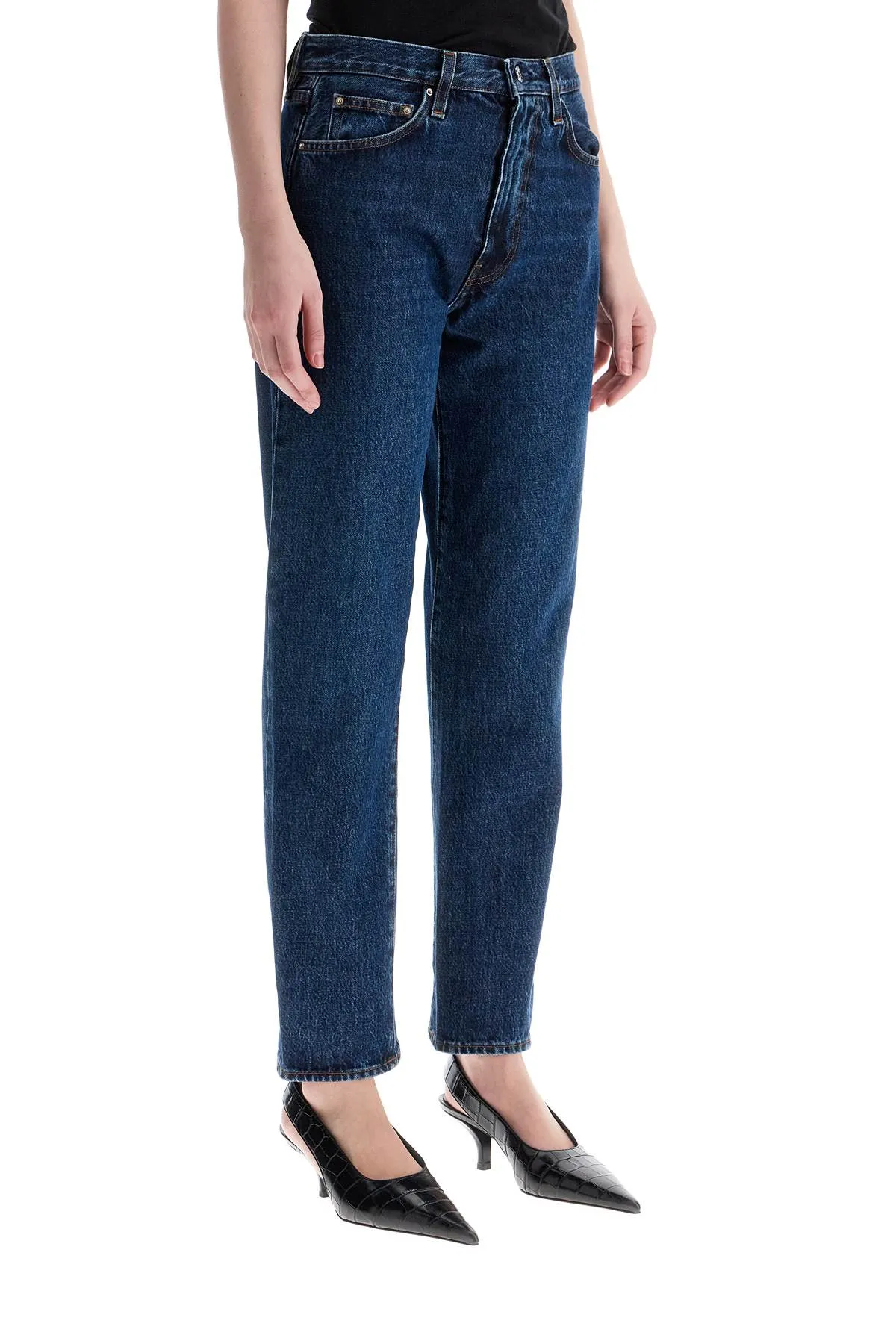 Toteme Women's  blue Organic Cotton Jeans With Twisted Seams