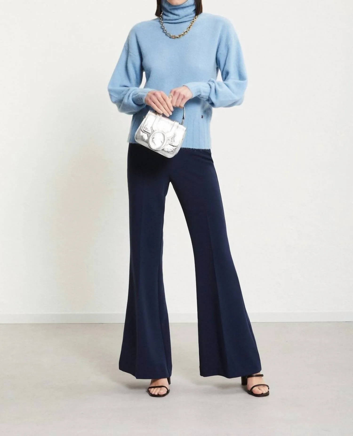 Turtleneck Sweater In Cristallo