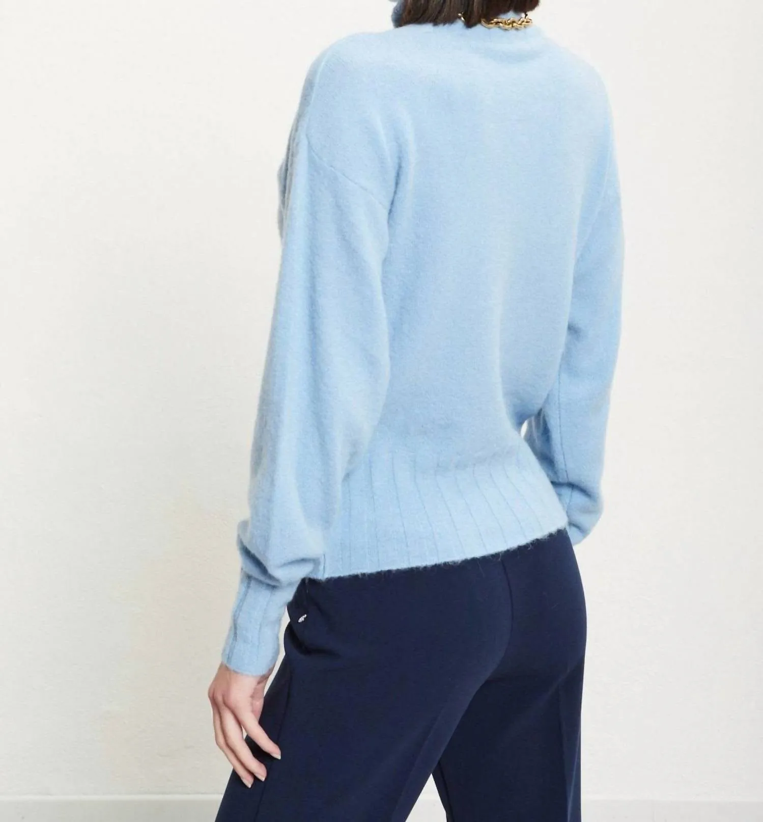 Turtleneck Sweater In Cristallo