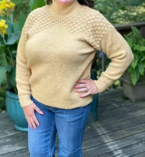 Turtleneck Sweater In Mustard