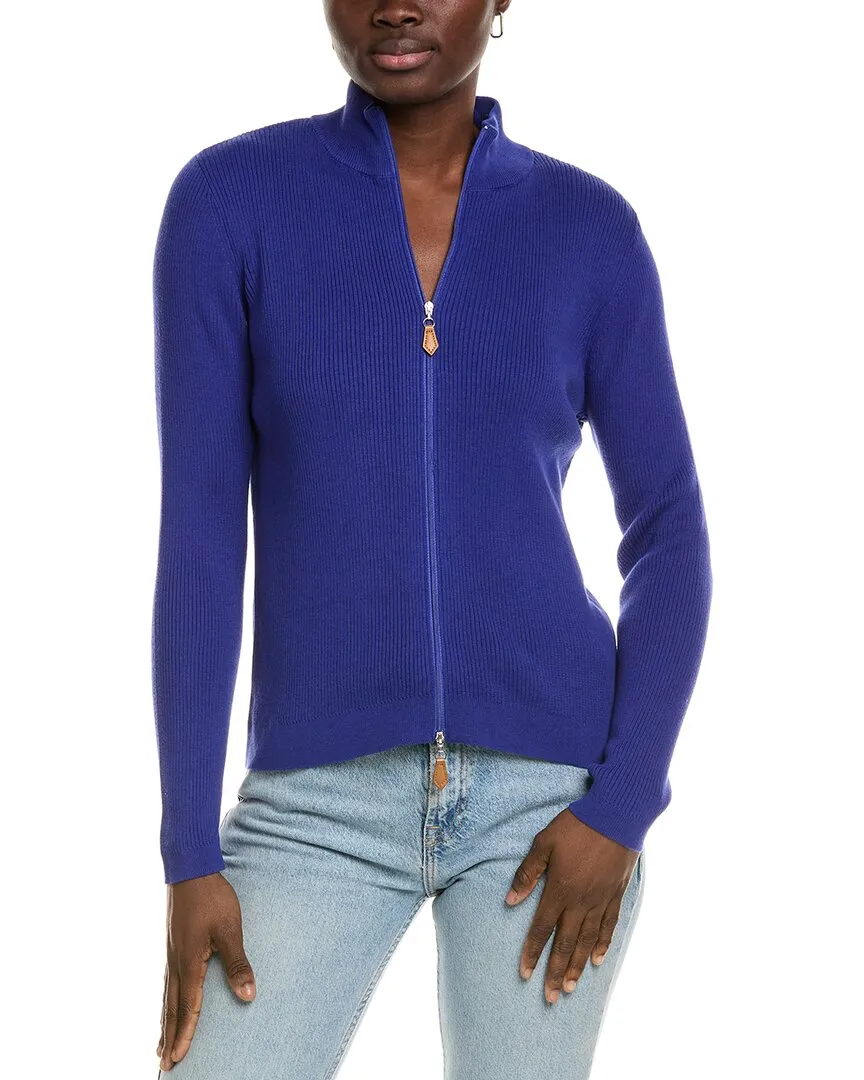 tyler b?e Rib Mock Neck Cardigan