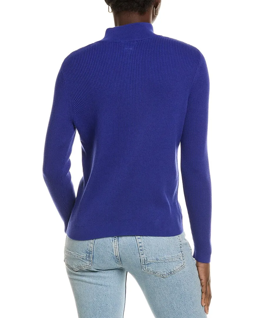 tyler b?e Rib Mock Neck Cardigan