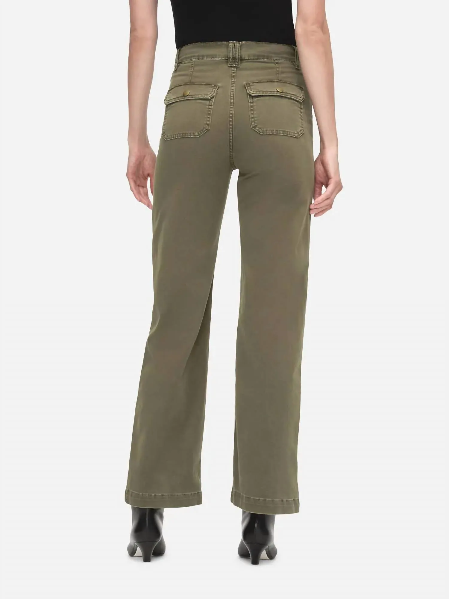 Utility Pocket Pant In Washed Winter Moss