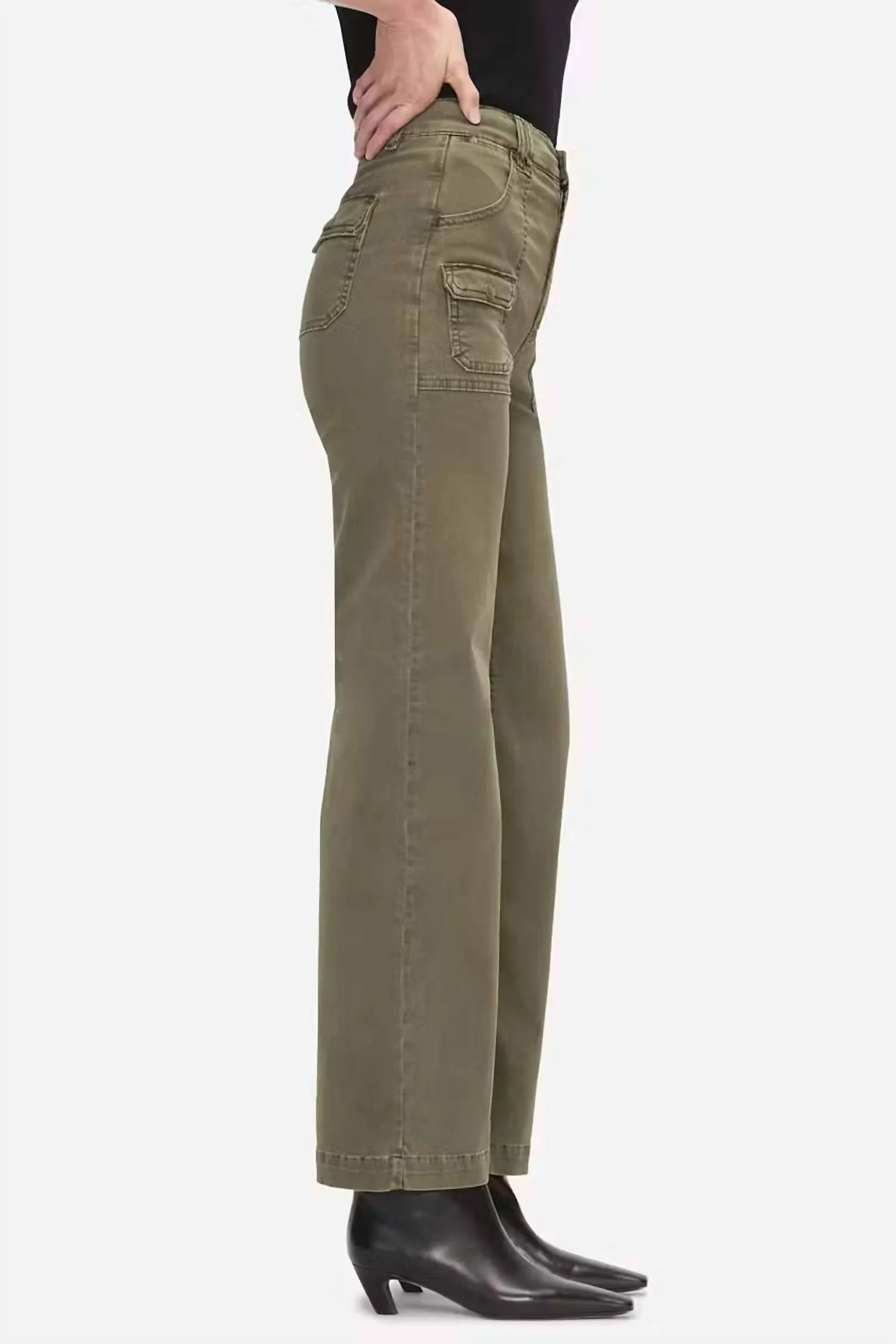 Utility Pocket Pant In Washed Winter Moss