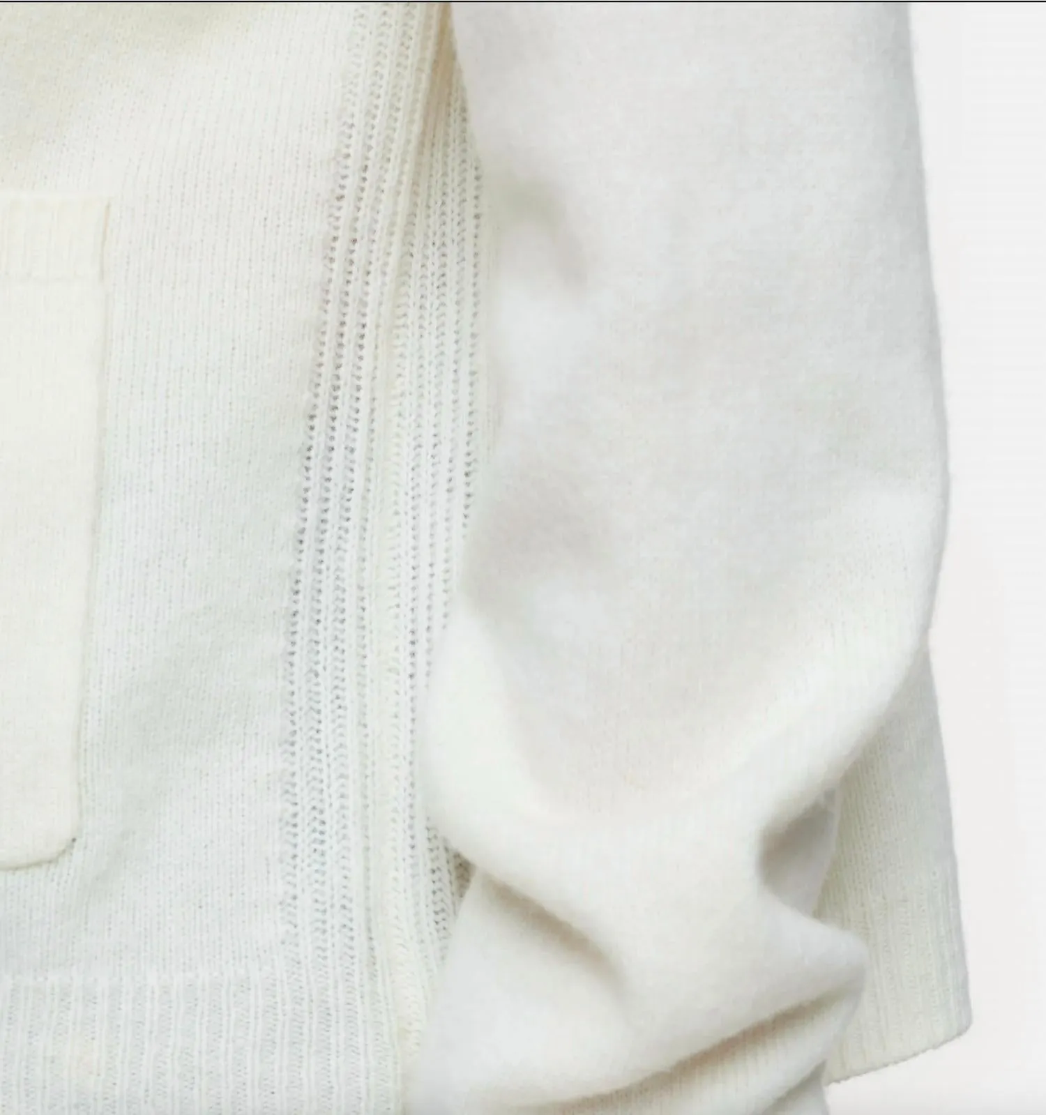 V-Neck Cardigan In Ivory