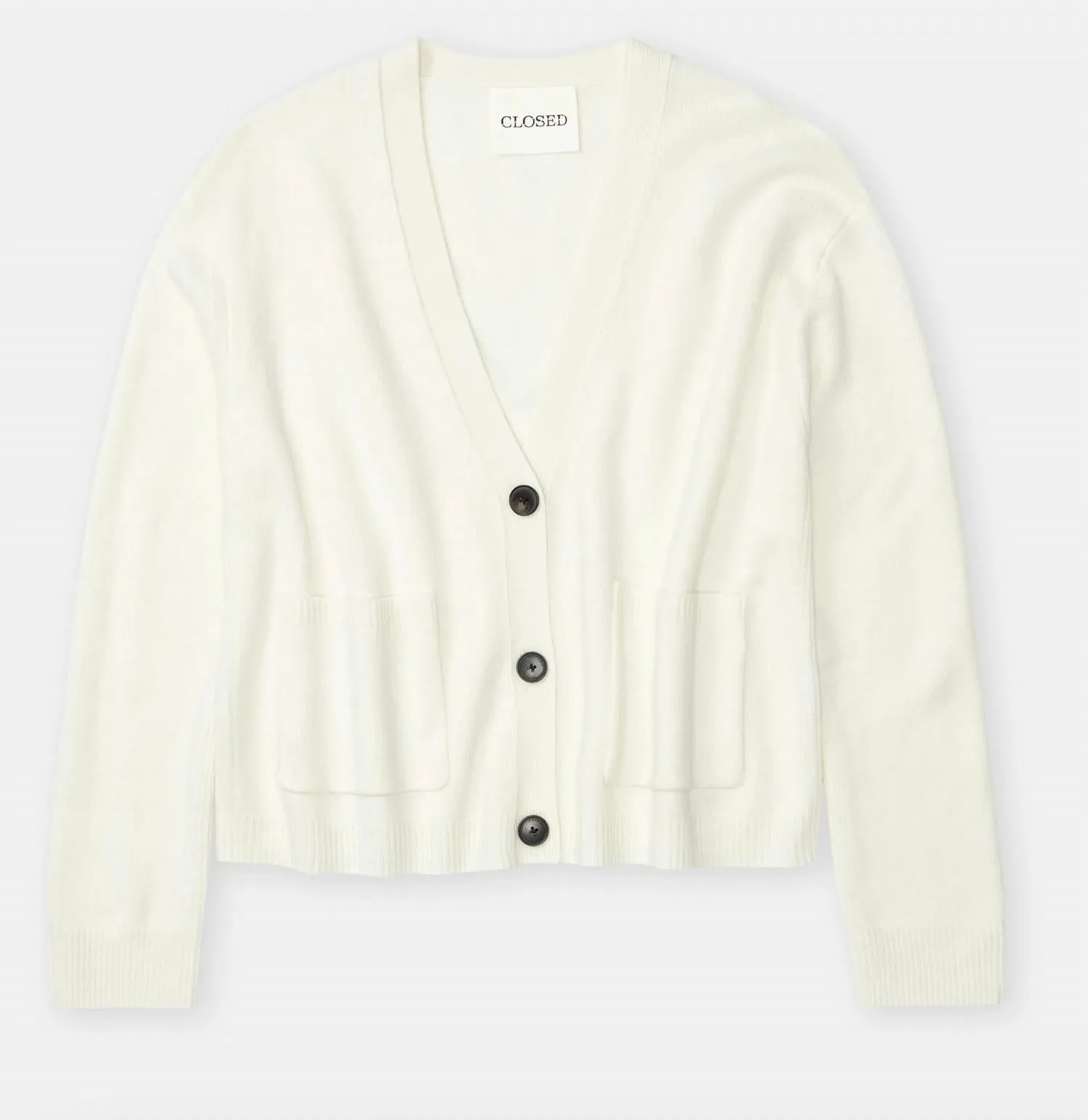 V-Neck Cardigan In Ivory
