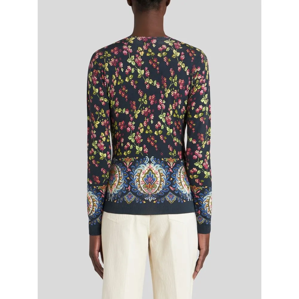 V-NECK PRINTED JUMPER