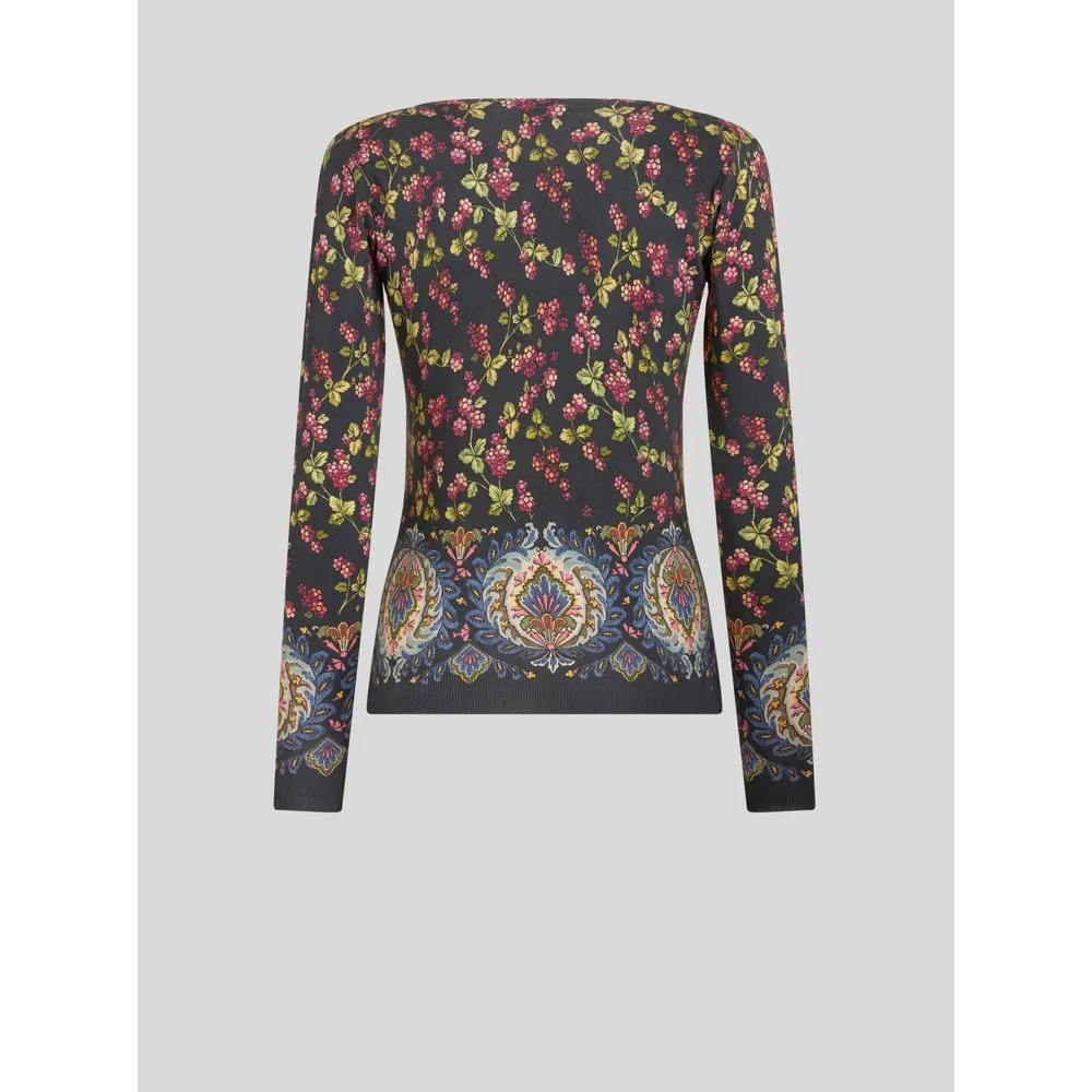 V-NECK PRINTED JUMPER