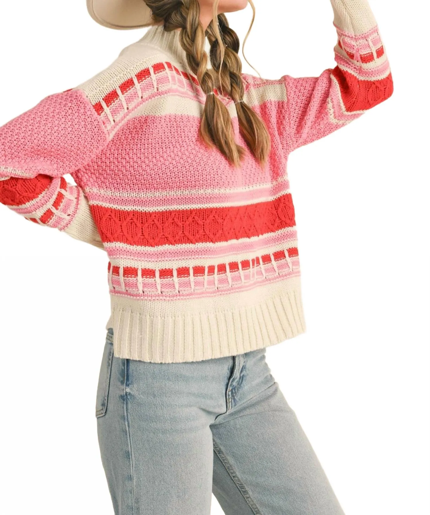 Valentine Sweater In Pink