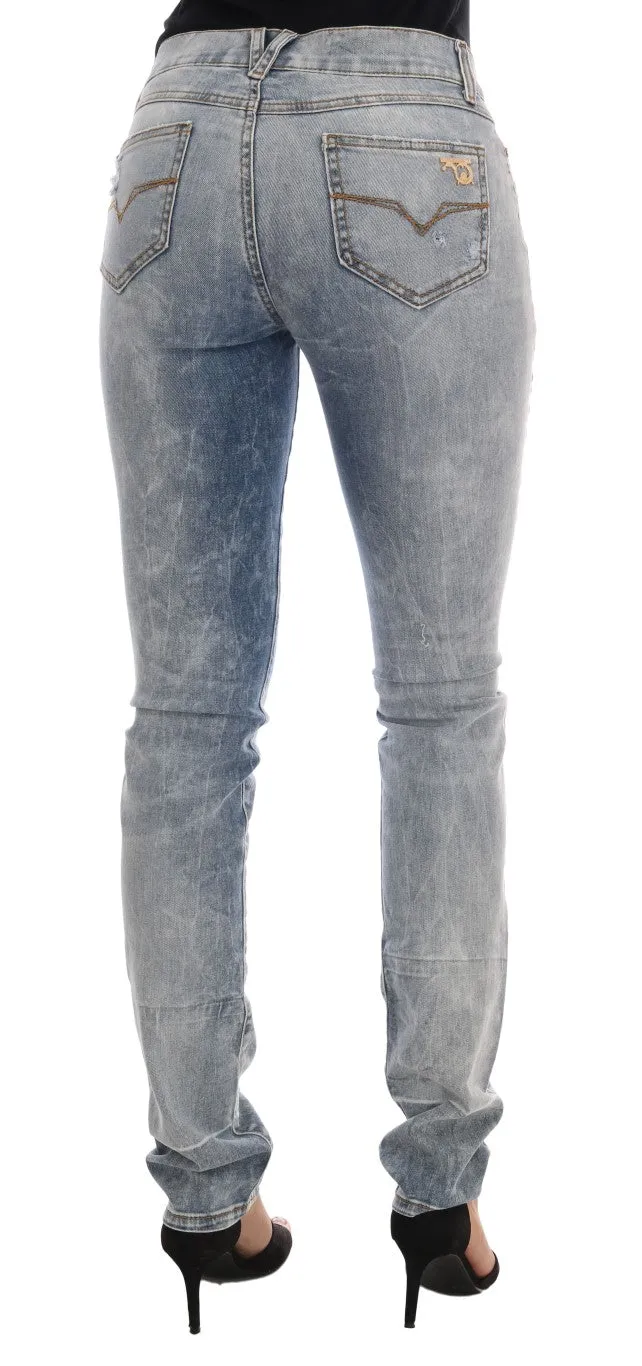 Versace Jeans Chic  Torn Slim Fit Women's Jeans