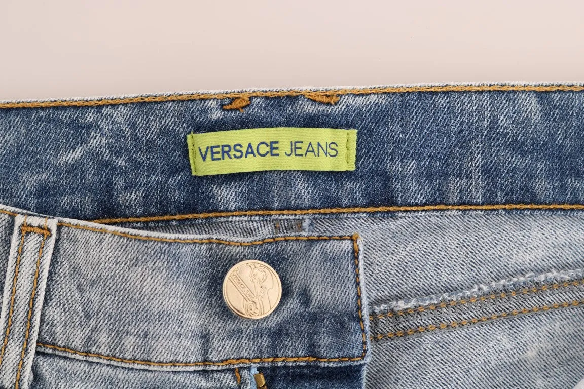 Versace Jeans Chic  Torn Slim Fit Women's Jeans