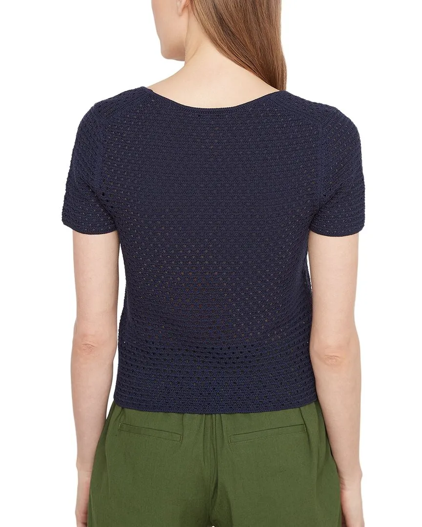 Vince Textured Scoop Neck Sweater