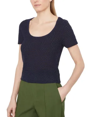 Vince Textured Scoop Neck Sweater