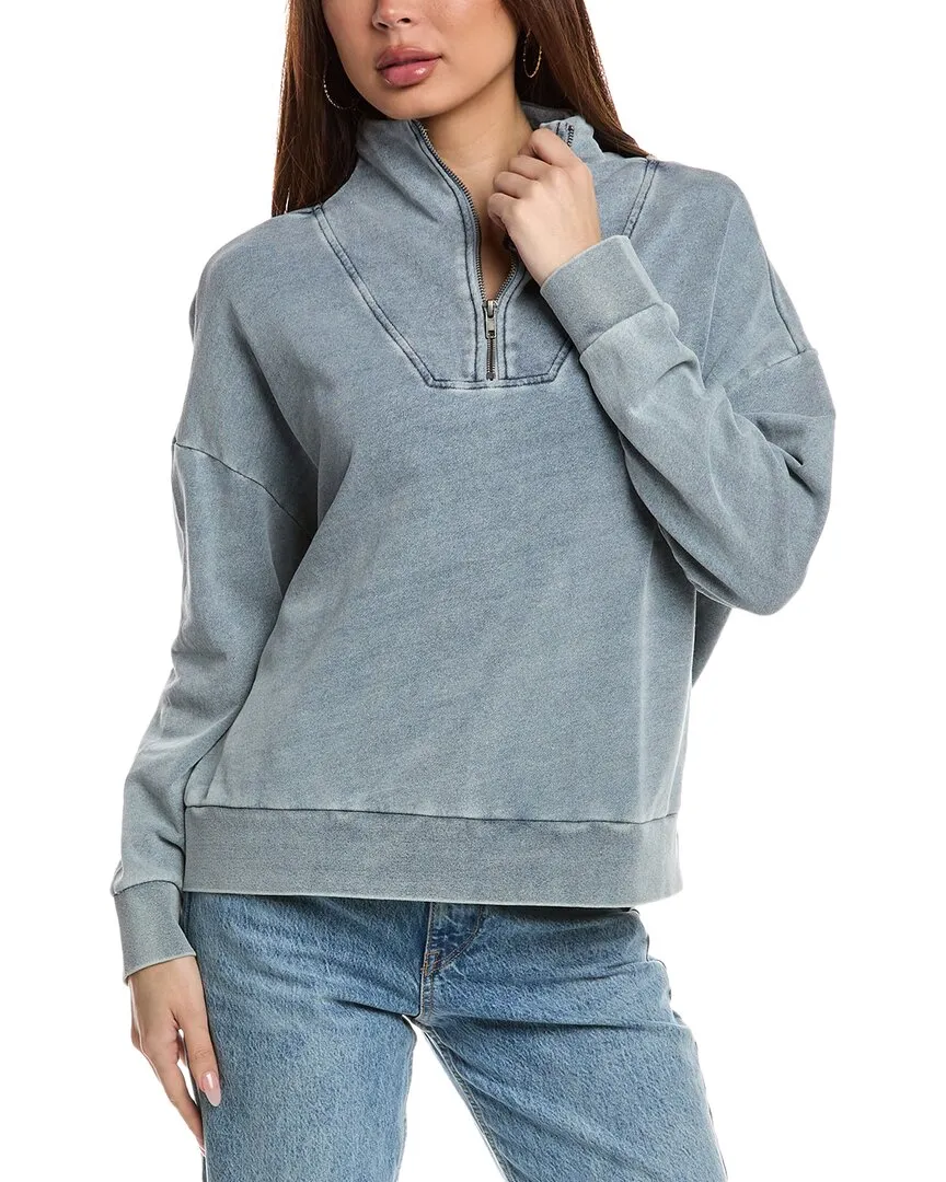 Vintage Havana Washed Terry 1/4-Zip Pullover