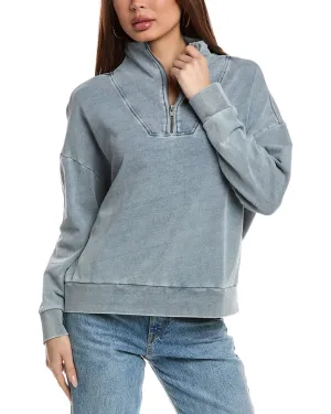 Vintage Havana Washed Terry 1/4-Zip Pullover