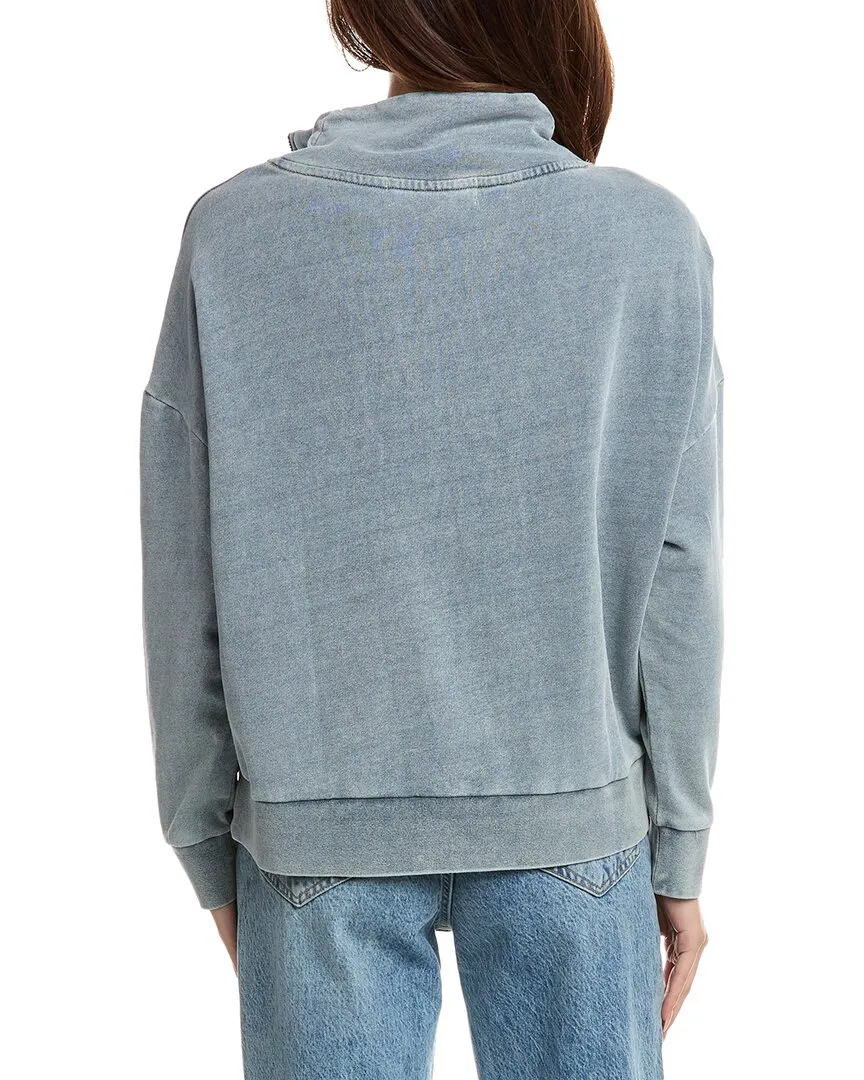 Vintage Havana Washed Terry 1/4-Zip Pullover