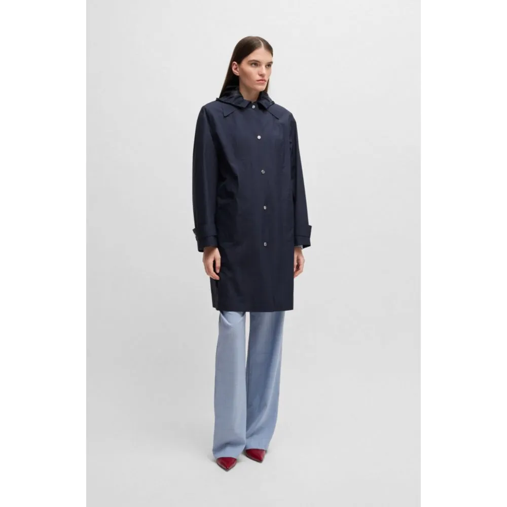 Water-repellent jacket with detachable fleece inner